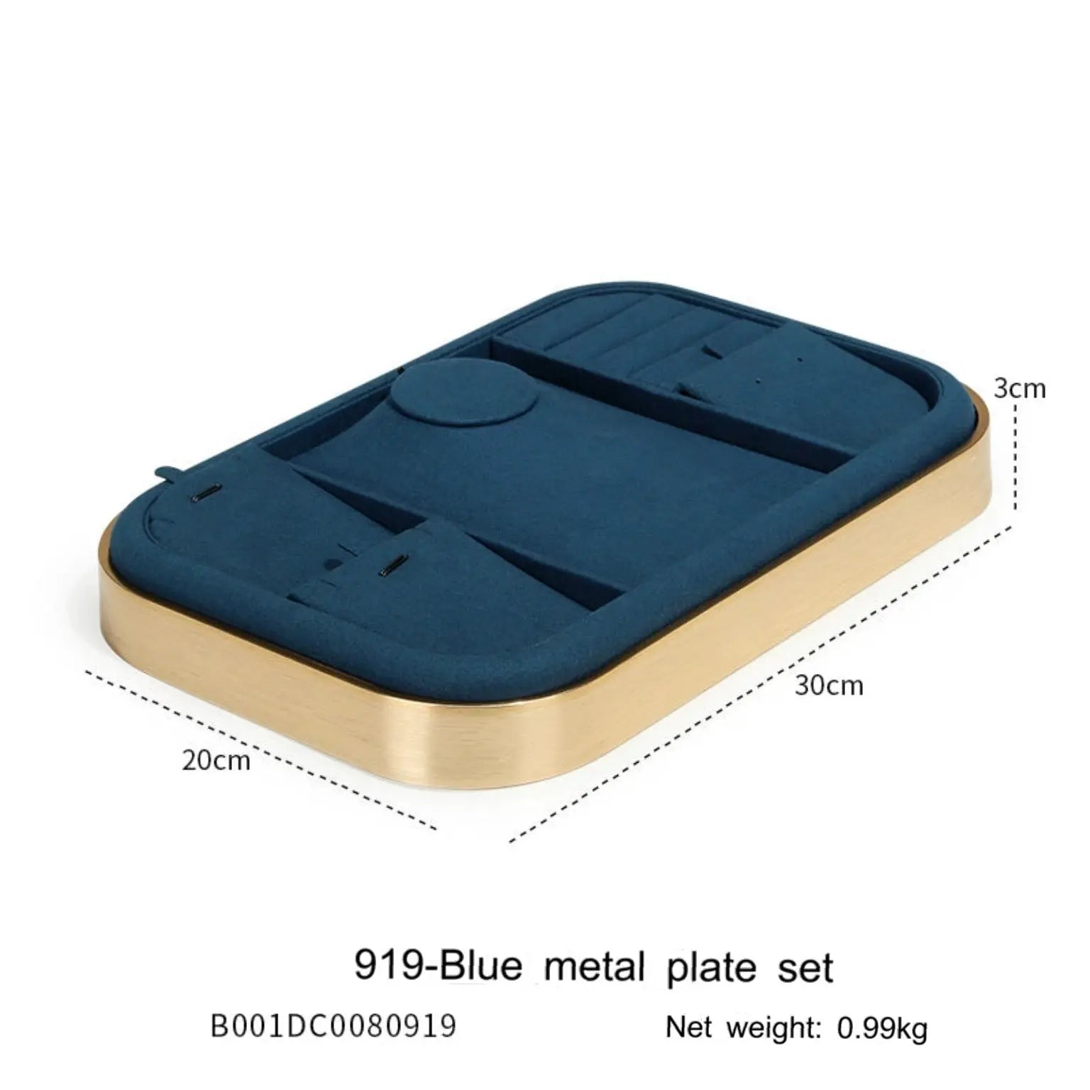 Blue Metal Jewelry Tray – view 16