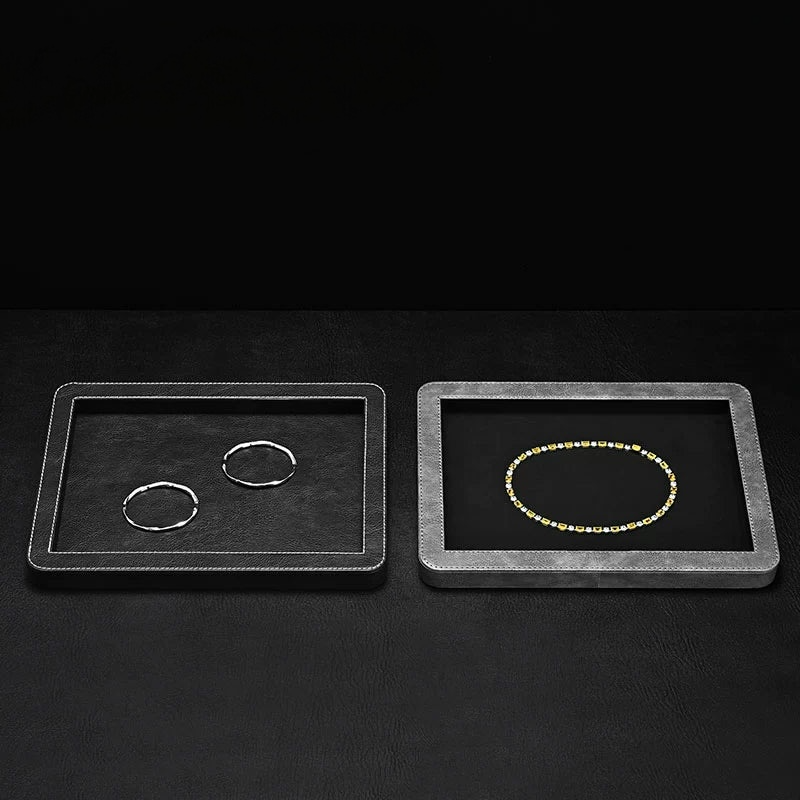 Round Corner Jewelry Display Tray, Rings, Earrings, Necklaces, Watches, Bracelets, Display Plates