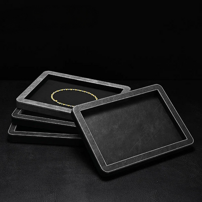 Round Corner Jewelry Display Tray, Rings, Earrings, Necklaces, Watches, Bracelets, Display Plates