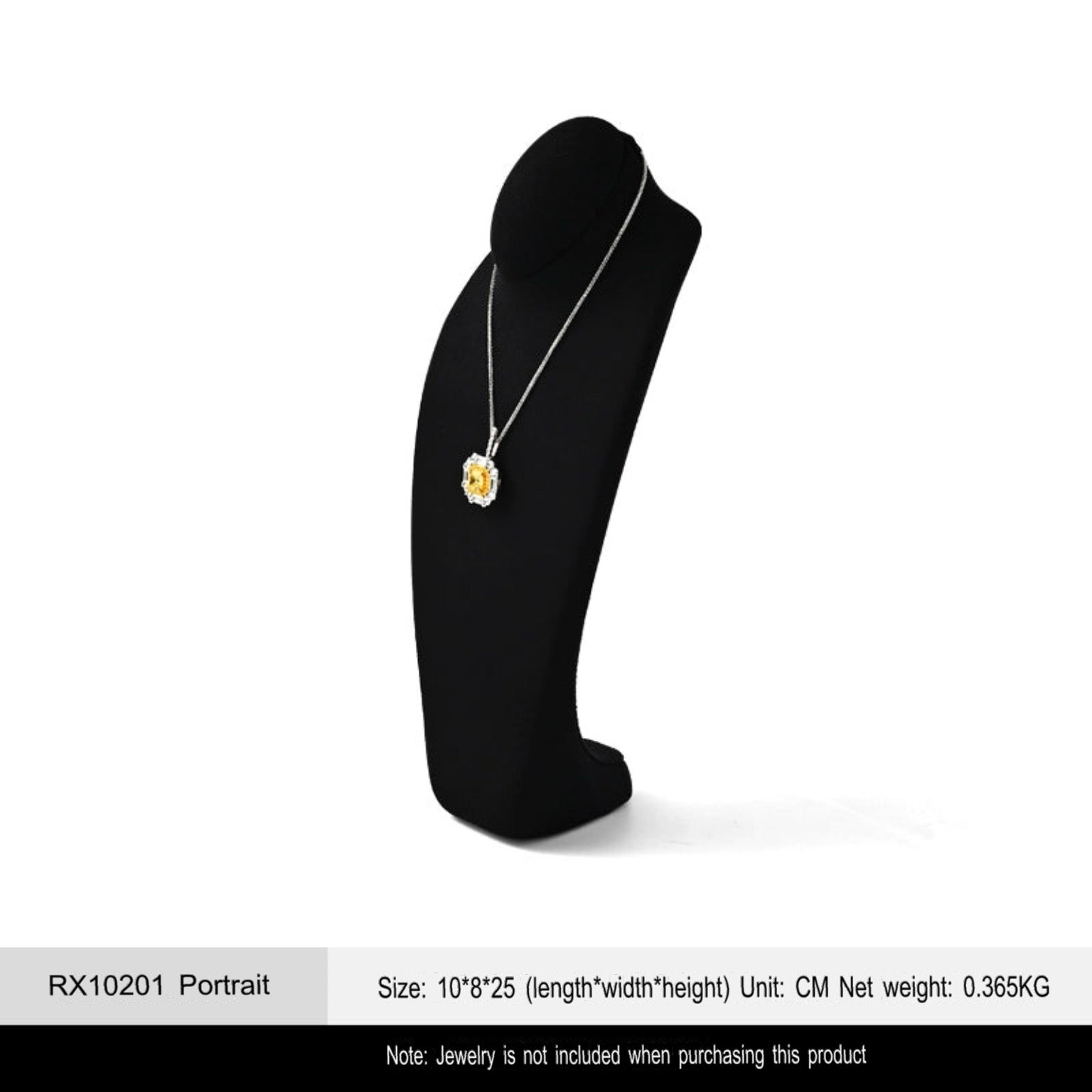 Microfiber necklace portrait frame designer high-end necklace frame portrait neck display props