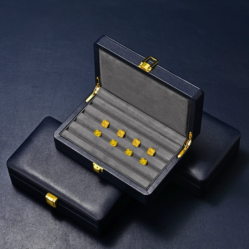 High-grade PU leather diamond pearl display storage box, loose diamond beads, jade colored treasures, play beads storage box