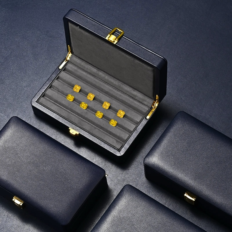 High-grade PU leather diamond pearl display storage box, loose diamond beads, jade colored treasures, play beads storage box