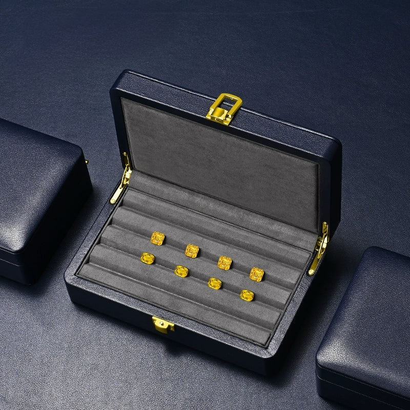 High-grade PU leather diamond pearl display storage box, loose diamond beads, jade colored treasures, play beads storage box