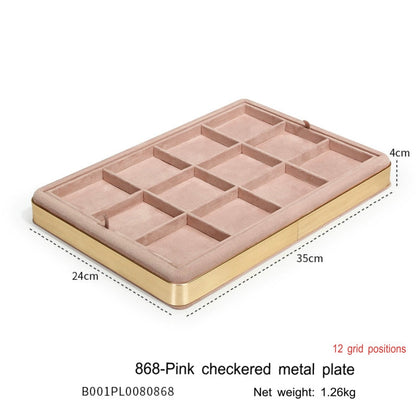 Jewelry tray ring necklace earrings bracelet multi-functional storage display tray display jewelry watch pallet