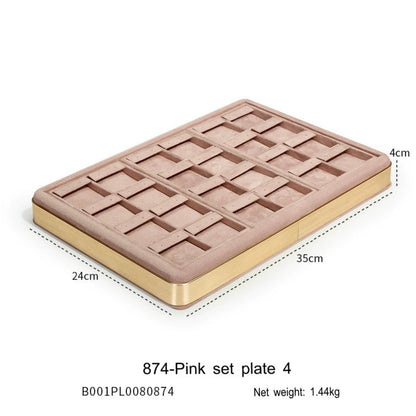 Jewelry tray ring necklace earrings bracelet multi-functional storage display tray display jewelry watch pallet