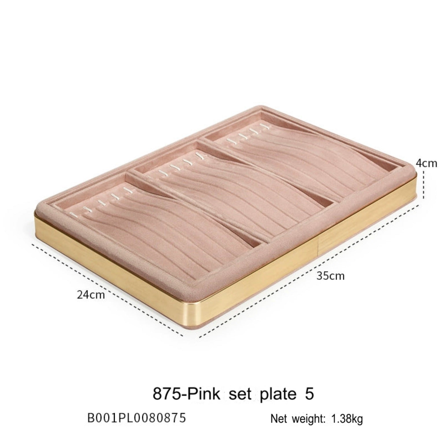 Jewelry tray ring necklace earrings bracelet multi-functional storage display tray display jewelry watch pallet