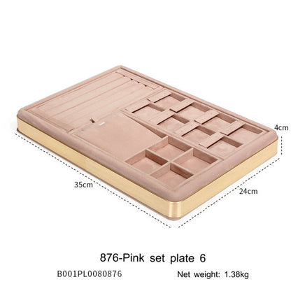 Jewelry tray ring necklace earrings bracelet multi-functional storage display tray display jewelry watch pallet