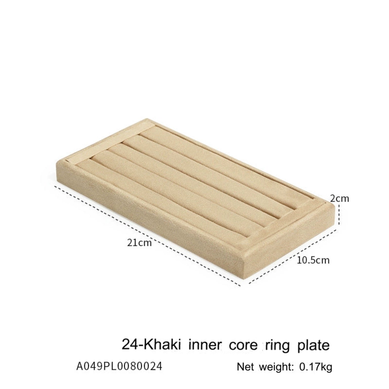 High-grade flannel jewelry tray, ring necklace, earrings, bracelets, multi-functional display plate, display plate, jewelry watch tray