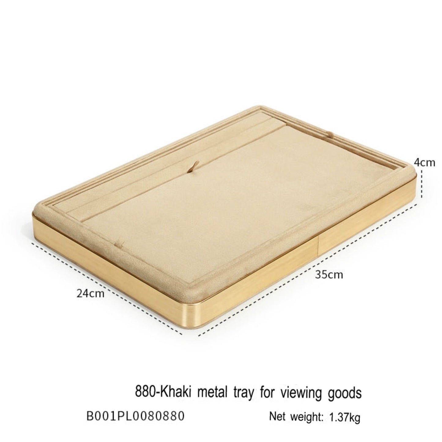 High-grade flannel jewelry tray, ring necklace, earrings, bracelets, multi-functional display plate, display plate, jewelry watch tray