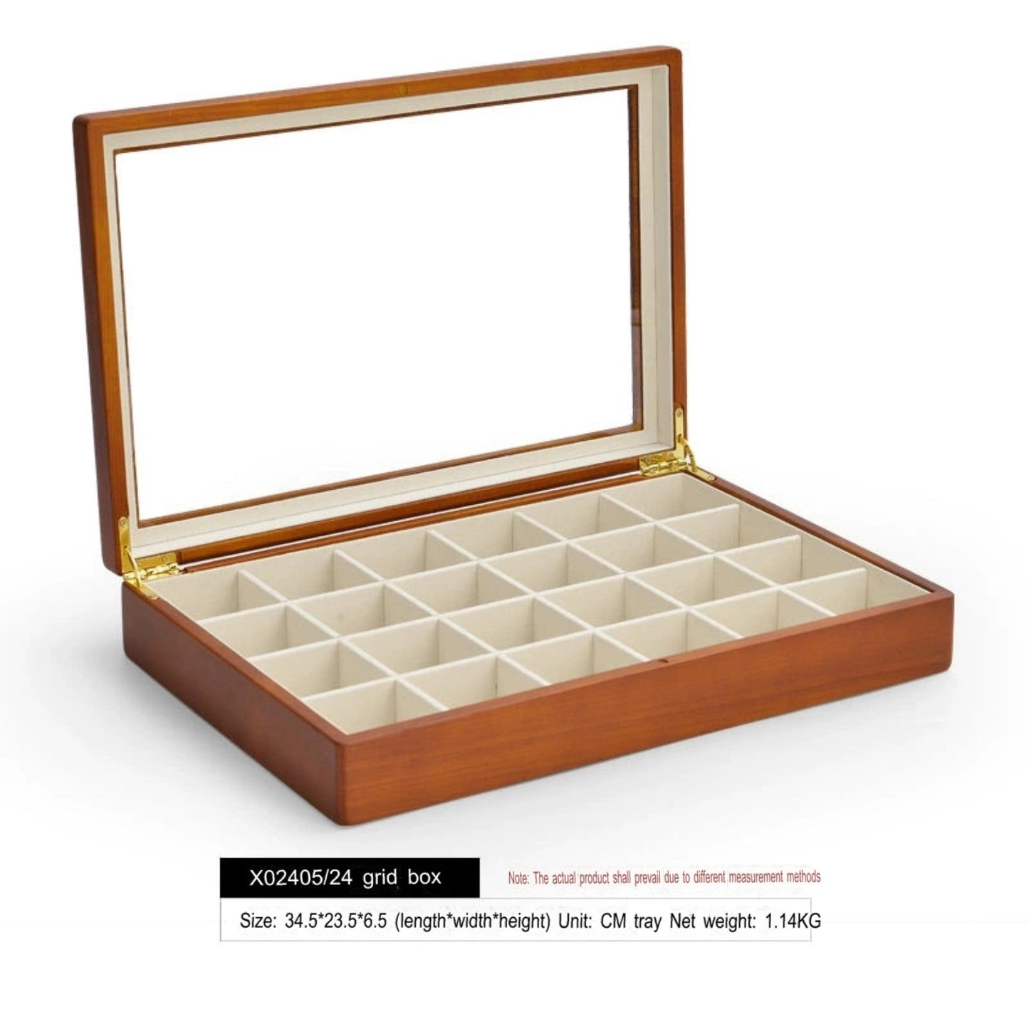 Solid wood jewelry storage box high-end necklace ring earrings bracelet bracelet box jewelry jewelry box