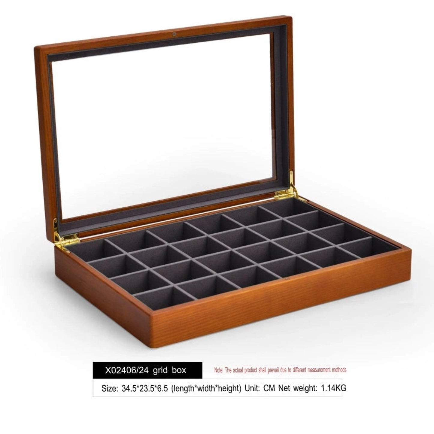 Solid wood jewelry storage box high-end necklace ring earrings bracelet bracelet box jewelry jewelry box