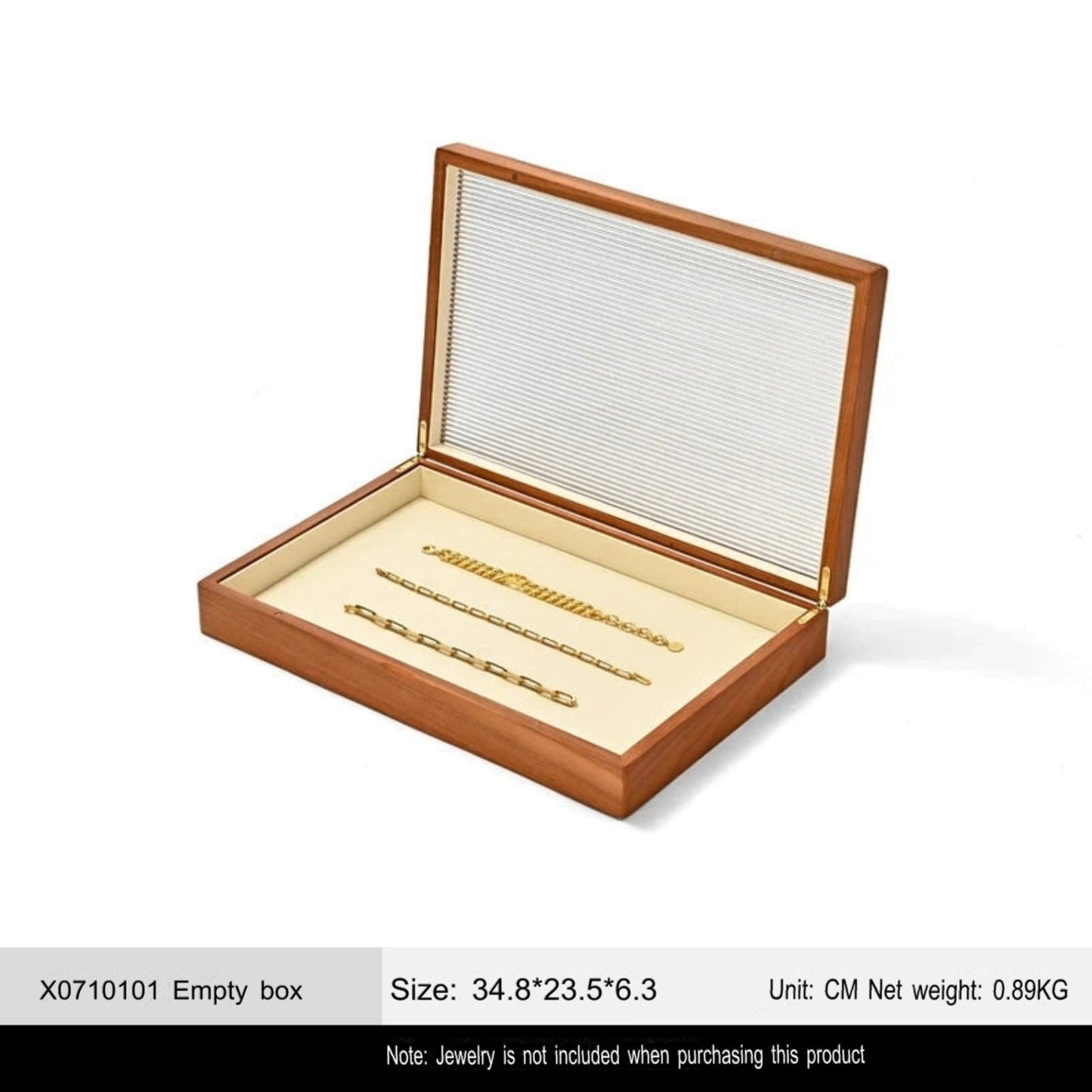 Solid wood jewelry storage box high-end necklace ring earrings bracelet bracelet box jewelry jewelry box