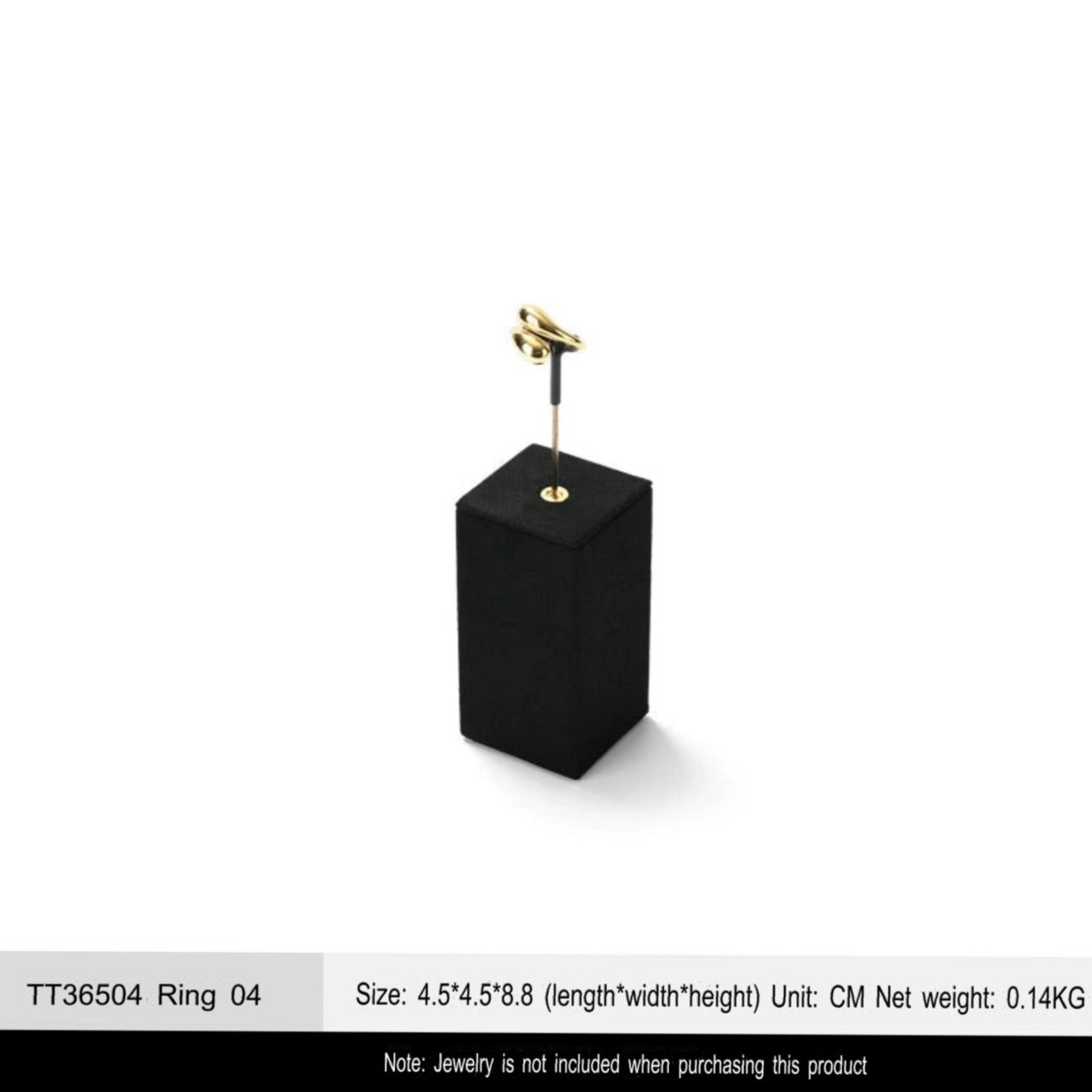 Luxury jewelry display props, high-end metal microfiber necklace, ring counter, jewelry display rack
