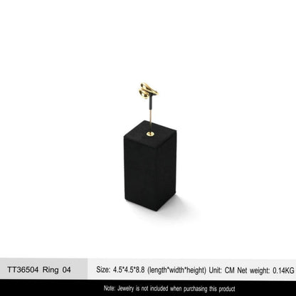 Luxury jewelry display props, high-end metal microfiber necklace, ring counter, jewelry display rack