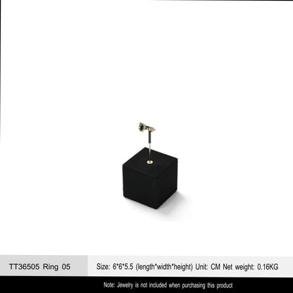 Luxury jewelry display props, high-end metal microfiber necklace, ring counter, jewelry display rack