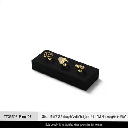 Luxury jewelry display props, high-end metal microfiber necklace, ring counter, jewelry display rack
