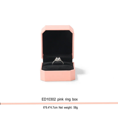 Red Gold Jewelry Box Wedding Ring Box Diamond Ring Box Jewelry Box Bracelet Necklace Gift Box