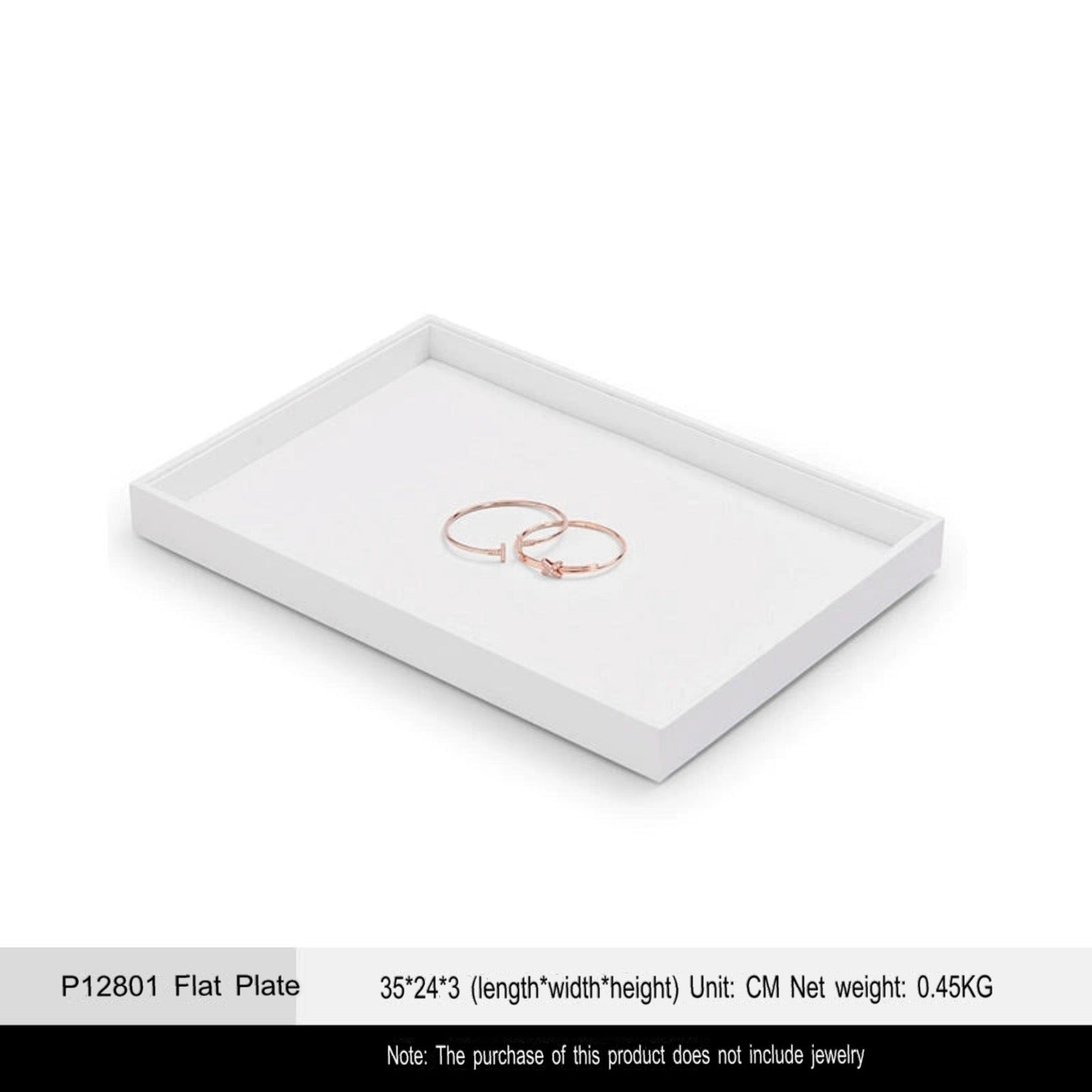 Jewelry Tray Ring Display Plate Necklace Pendant Bracelet Jewelry Storage Viewing Tray