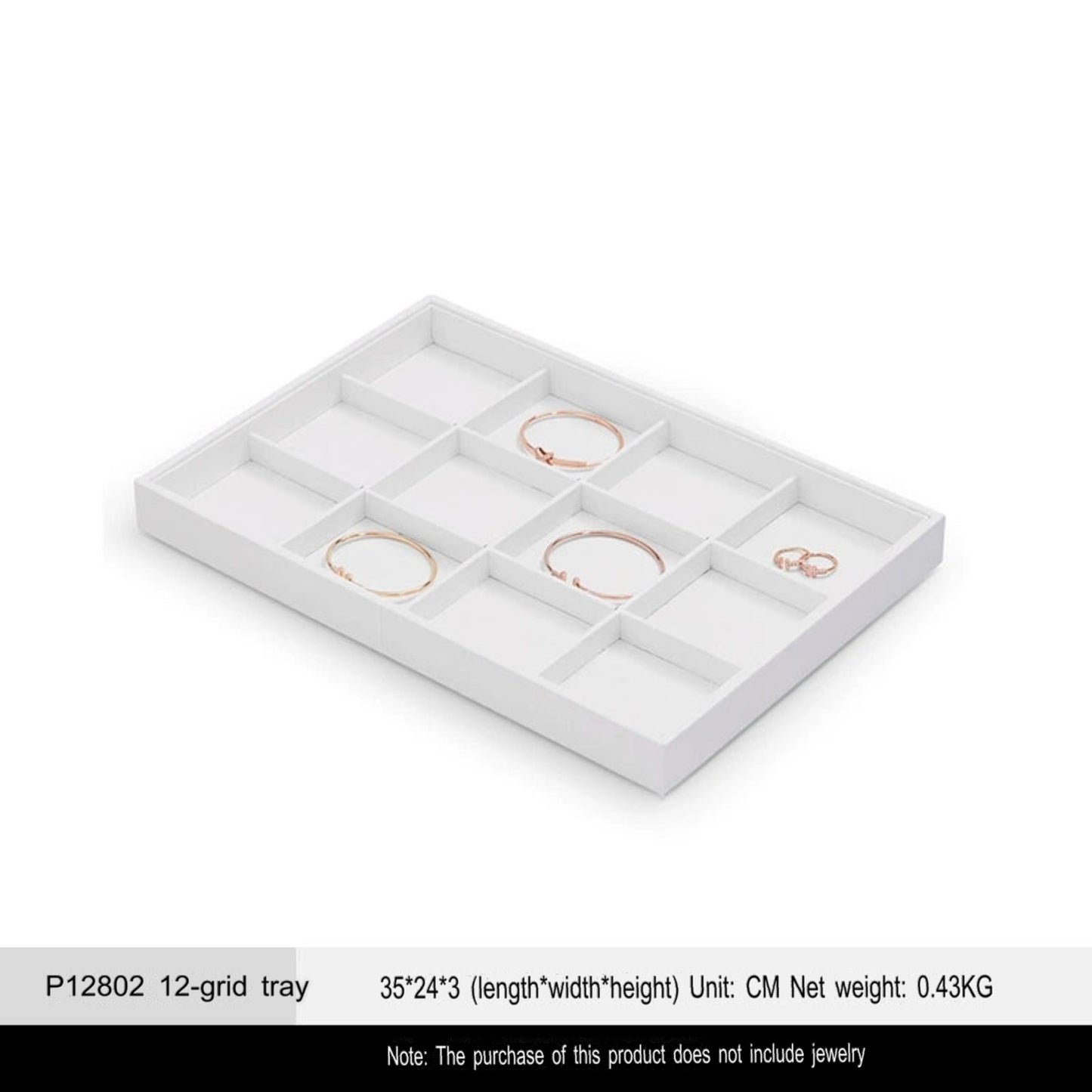 Jewelry Tray Ring Display Plate Necklace Pendant Bracelet Jewelry Storage Viewing Tray