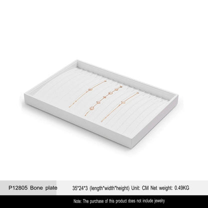 Jewelry Tray Ring Display Plate Necklace Pendant Bracelet Jewelry Storage Viewing Tray