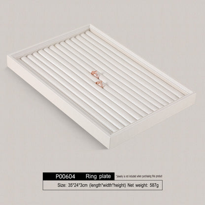 High-end jewelry box, ring, jewelry storage plate, pearl necklace, jewelry, stacked display shelf, tray