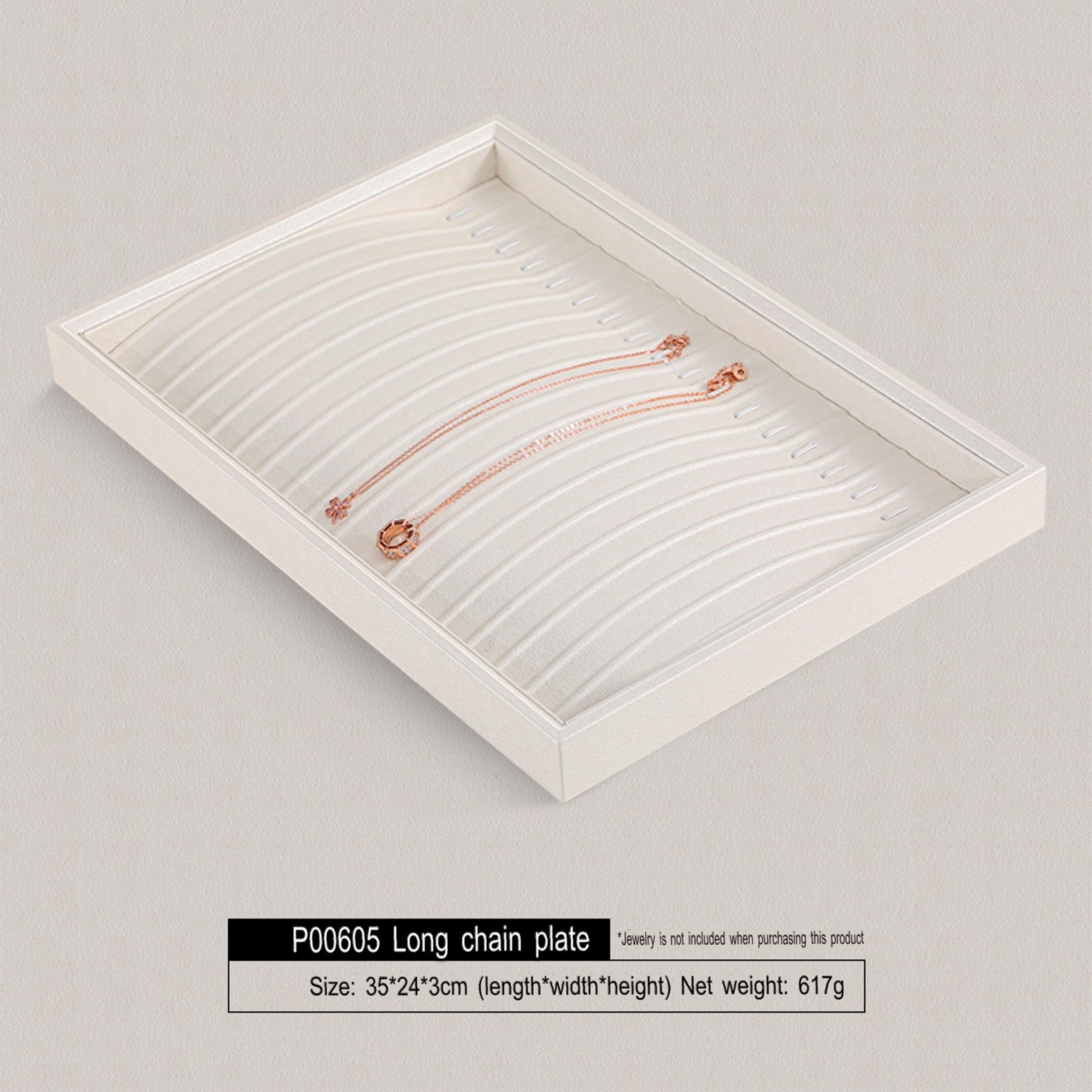 High-end jewelry box, ring, jewelry storage plate, pearl necklace, jewelry, stacked display shelf, tray