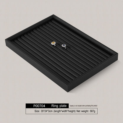 High-end jewelry box, ring, jewelry storage plate, pearl necklace, jewelry, stacked display shelf, tray