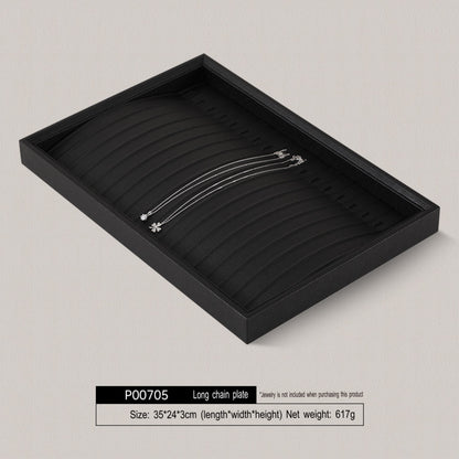 High-end jewelry box, ring, jewelry storage plate, pearl necklace, jewelry, stacked display shelf, tray