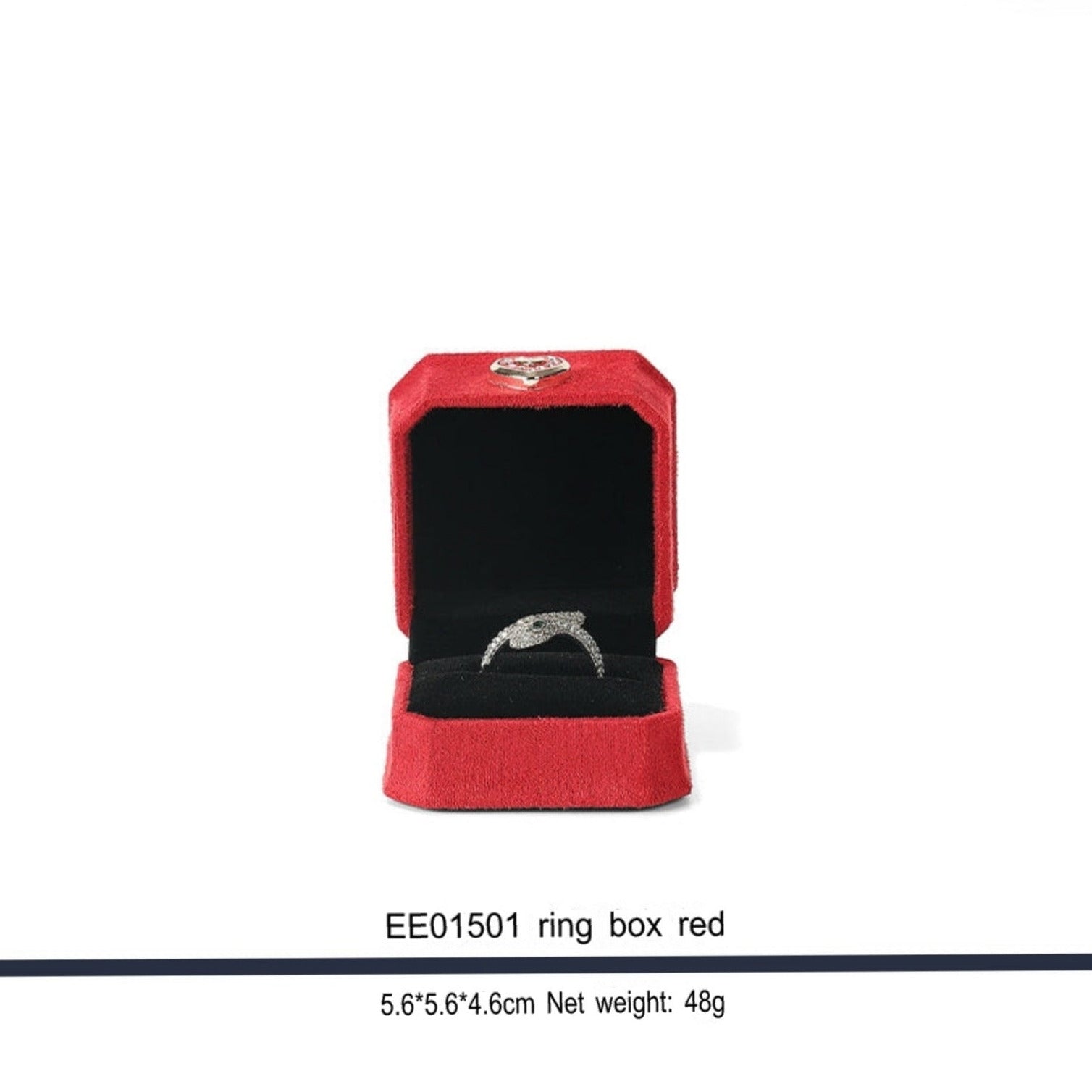 Delicate jewelry box, flannel, proposal, diamond ring box, love hand jewelry box