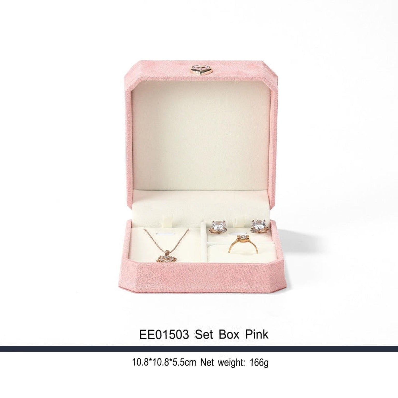 Delicate jewelry box, flannel, proposal, diamond ring box, love hand jewelry box