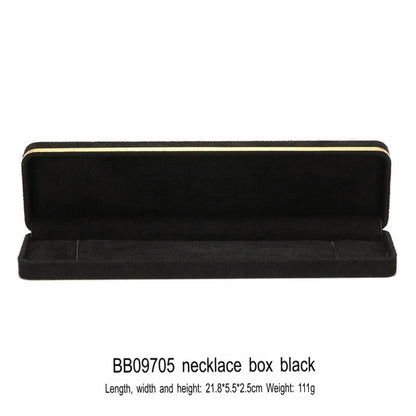 Light Luxury Jet Black Ring Box, Small Fine Jewelry Box, Necklace, Bracelet Jewelry Packaging Box, Gift Box