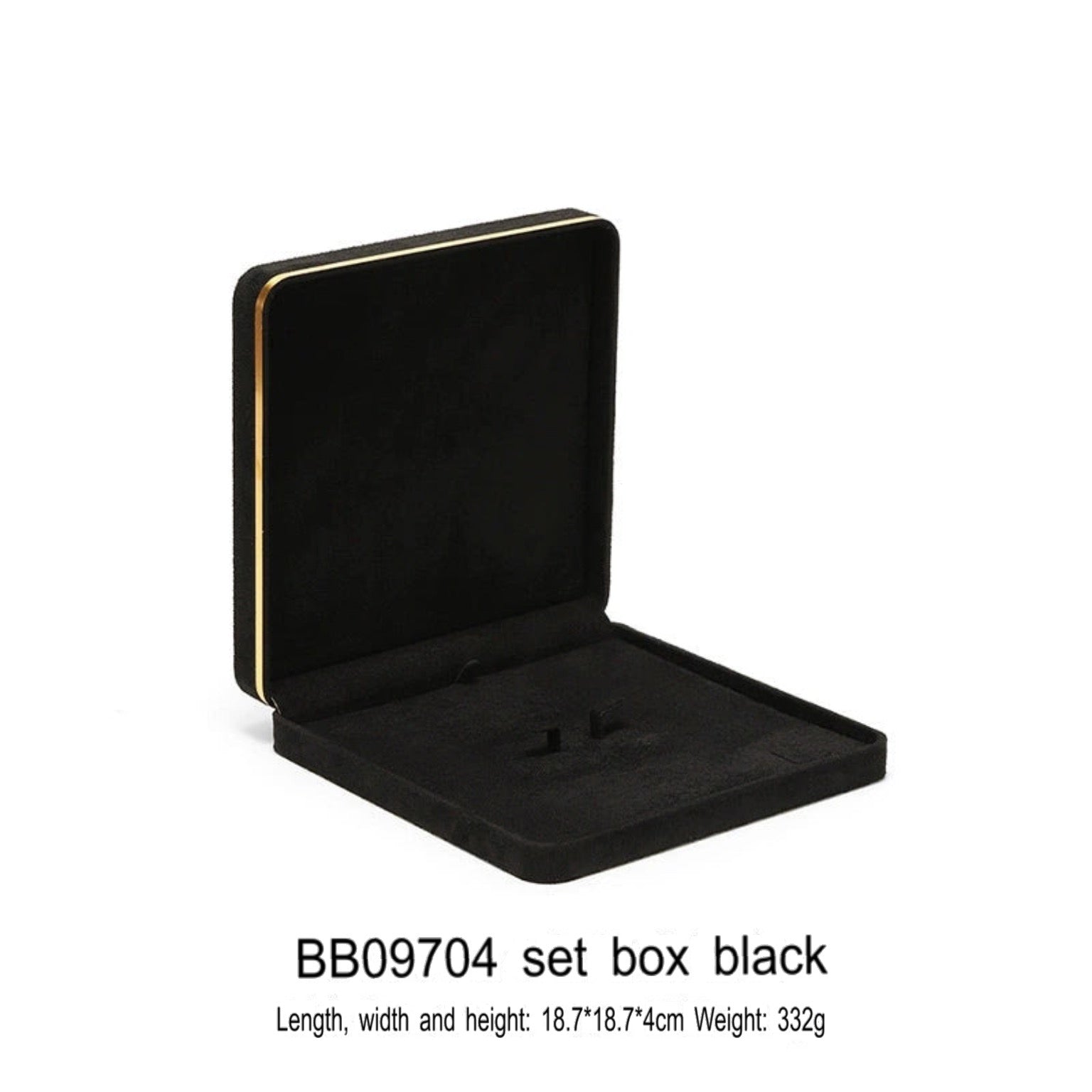 Light Luxury Jet Black Ring Box, Small Fine Jewelry Box, Necklace, Bracelet Jewelry Packaging Box, Gift Box