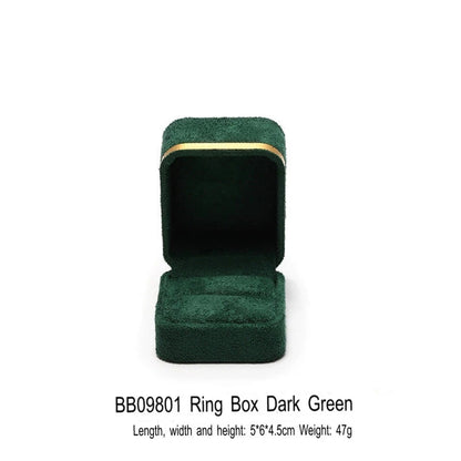 Light Luxury Jet Black Ring Box, Small Fine Jewelry Box, Necklace, Bracelet Jewelry Packaging Box, Gift Box
