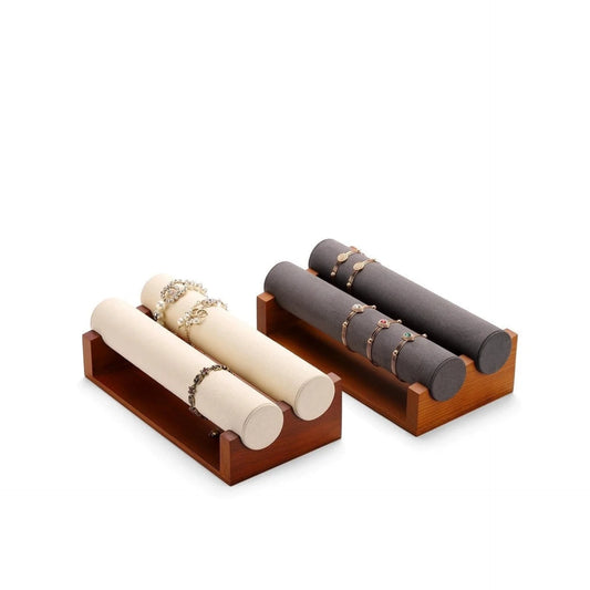 Jewelry Display Rack Solid Wood Microfiber Material Bracelet Jewelry Rack