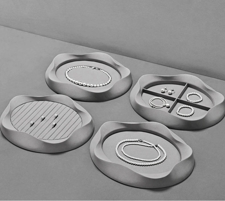 Pearl jewelry pallets, jewelry pallets, microfiber rings, necklaces, earrings, bracelets, display props