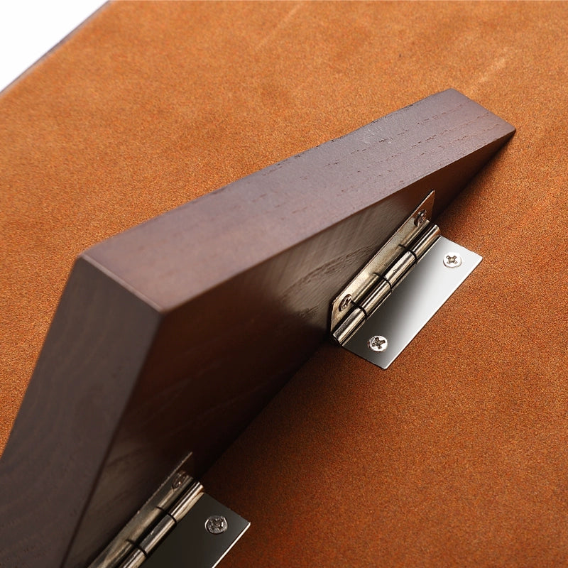 Folding Necklace Display Stand Solid Wood Microfiber Vertical Pendant Storage Rack Store Jewelry Display Props