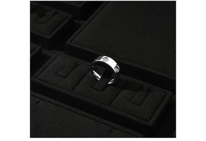 Jewelry display props, high-end microfiber necklace ring counter display jewelry display packaging Jim Display