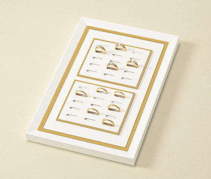 Luxury jewelry tray, metal watch holder, PU leather watch, ring counter, jewelry display props Jim Display