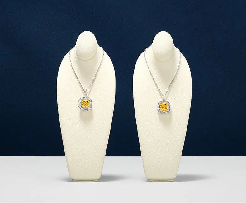 Necklace Display Stand, Model Neck, Necklace Stand Microfiber Jewelry Jewelry Display And Packaging - Jim Display