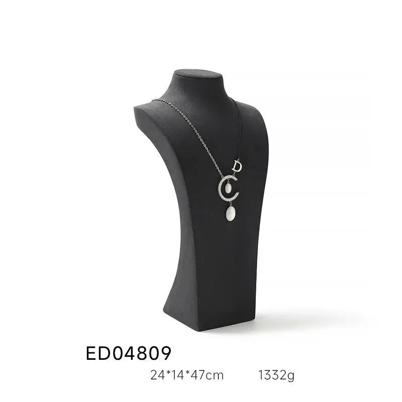 Light luxury jewelry display rack, necklace display shelf, portrait jewelry, neck, model neck, window jewelry display props Jim Display