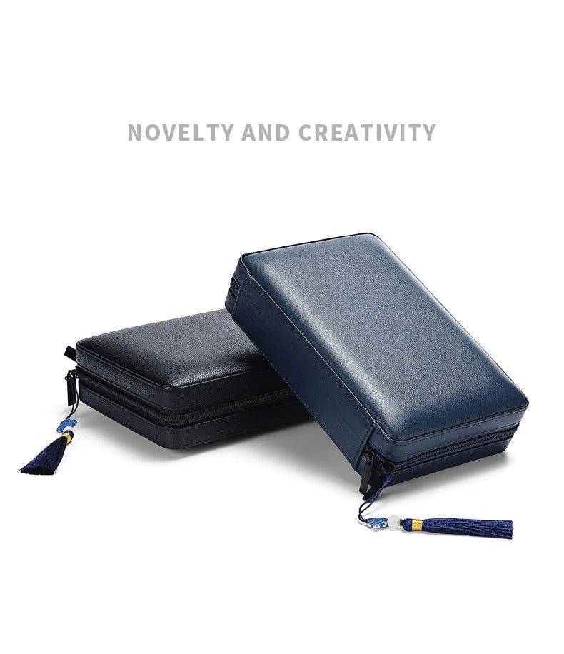 Leatherette traveling jewelry case, multi-jewelry case, jewelry display, jewelry exhibition traveling case