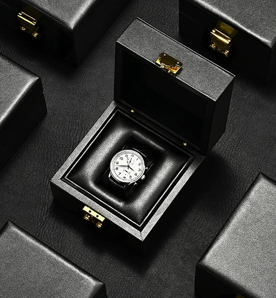FANXI luxury watch box light luxury PU leather travel watch packaging box watch gift box portable storage box