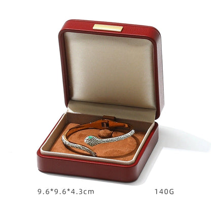 Light luxury Jewelry box high-end export suede inner bracelet bracelet necklace ring box high-end