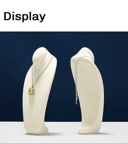 Necklace Display Stand, Model Neck, Necklace Stand Microfiber Jewelry Jewelry Display And Packaging - Jim Display