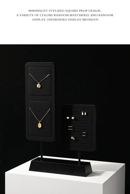 High Grade Jewelry Display Props Premium Black Ring Earrings Necklace Jewelry Display Stand
