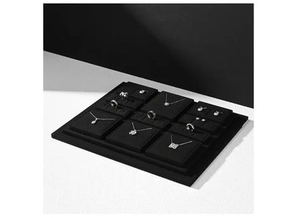 Jewelry display props, high-end microfiber necklace ring counter display jewelry display packaging Jim Display