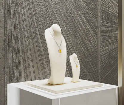 Necklace Display Stand, Model Neck, Necklace Stand Microfiber Jewelry Jewelry Display And Packaging - Jim Display