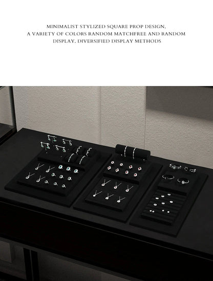 Light luxury jewelry display rack, high-end rings, necklaces, watches, accessories, counter display props