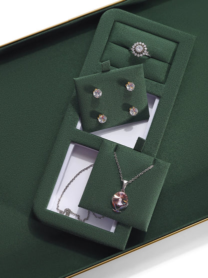 light luxury metal rounded jewelry display tray ring necklace bracelet watch jewelry tray jewelry storage tray