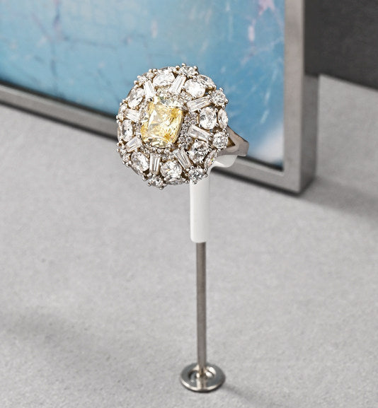 Luxury jewelry display props microfiber ring earrings necklace counter display display plate Jim Display